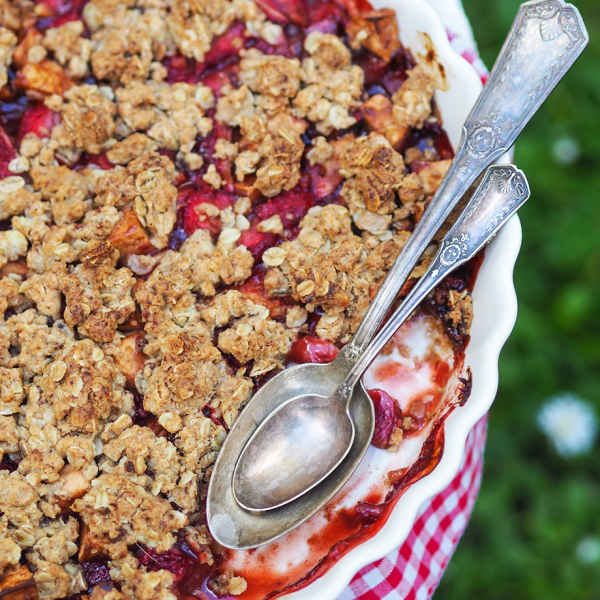 RICETTA CRUMBLE MELE-FRAGOLE